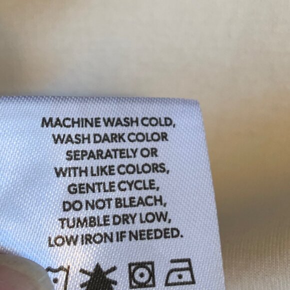 ๐ฑ 5 FOR $10. MEMBERS MARK CREAM COLORED CREW NECK SHORT SLEEVE TEE NWOT - Picture 4 of 4